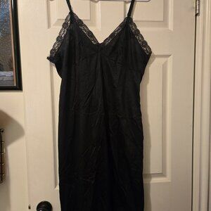 Black vintage slip